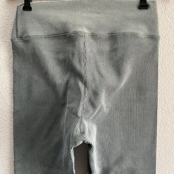 Offline by Aerie High Waist Legging Pants Fitted Striped Green Gray XL - Picture 3 of 7